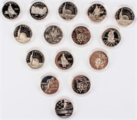 Coin 15 Proof Commemorative Half Dollars
