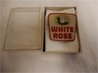 WHITE ROSE BADGE