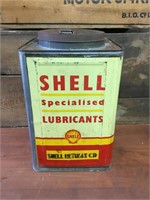 Shell 4 gallon tin