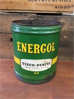 Energol 4 gallon tin