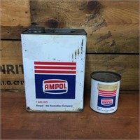 Ampol 1 gallon & 1 lb tins