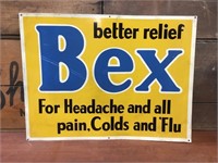 Bex metal sign approx 60 x 46 cm