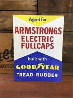 Armstrongs Good Year cardboard sign small