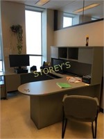 "u" Shaped Grey Office Desk - 6' x 90