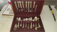 39PC CHANTILLY STERLING FLAT WARE