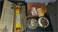GUN CLEANING KIT AND ASSORTED AMMO