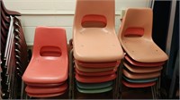 18 Older Short  Kids Chairs
