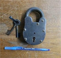 Reproduction Antique Lock & 2 Keys