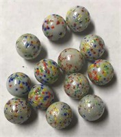 Vintage Marbles Lot-Rainbow Color & Textured