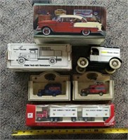 Assortment of Vintage Model Cars and Trains