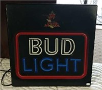 Light Up Bud Light Beer Sign