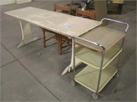 Table, Approx 25"x72"x30", Push Cart, Approx