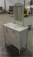 Vintage Dresser w/Mirror, Approx 36"x19"x62"
