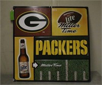 Metal Packers Sign, Approx 35"x35"