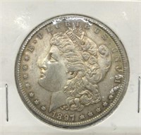 1897 Morgan Silver Dollar BU