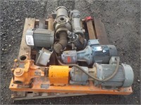 Pallet of Pumps and Electric Motors