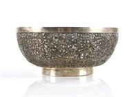 CHINESE EXPORT FILIGREE SILVER BOWL