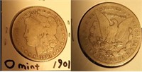 1901 Morgan US Silver Dollar - O MINT !!