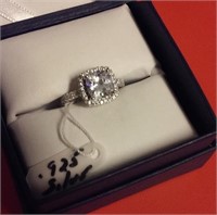 Beautiful ring in box 0.925 Sterling Silver