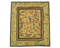 CHINESE SILK EMBROIDERED TEXTILE PANEL