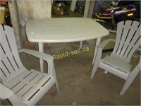 Resin Chairs and Table