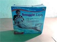 Snuggle Tails Gray Shark Cuddly Blanket