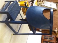 metal blue step stool