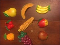 vintage fruit and vegtable refrigerator magnets