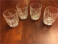 Lot of 4 crystal rocks glasses- no nicks
