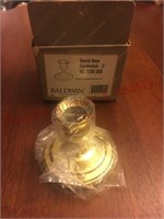 Baldwin Brass 3 inch candlestick in original box