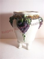 pottery ceramic grape vase