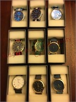 lot of 9 New Strada watches