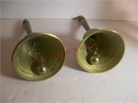 2 brass bells -- both have good sound