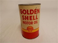 GOLDEN SHELL MOTOR OIL IMP. QT. CAN