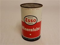 IMPERIAL ESSO MINERALUBE CANADIAN QT. OIL CAN