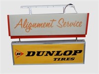 DUNLOP TIRES ALIGNMENT SERVICE LIGHT BOX