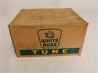 WHITE ROSE TUNE CARDBOARD BOX