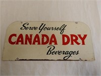 SERVE YOURSELF CANADA DRY BEVERAGES RACK TOPPER