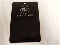 CITIES SERVICE SSP EMBOSSED TEST PLATE