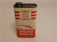 CITIES SERVICE OUTBOARD MOTOR OIL 40 FL.OZ. CAN
