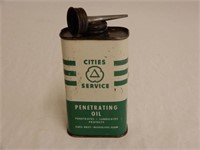 CITIES SERVICE PENETRATING OIL 8 OZ. U.S.  OILER