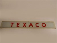FRAMED TEXACO GLASS PUMP PLATE- SMALL CRACKS