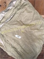 Cotton linen duvet cover and pair of shams