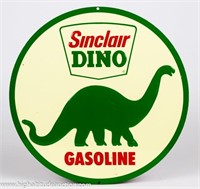 Sinclair Gasoline DINO Embossed Metal Sign