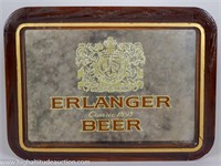 Vintage Erlanger Beer Bar Mirror Sign