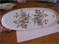 Vintage Platter Made in Germany Rose Pattern