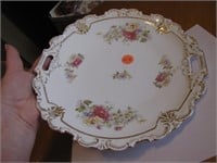 Antique Keyhole Porcelain Plate 10"