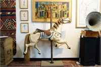 Looff antique carousel horse - Jumper outside row