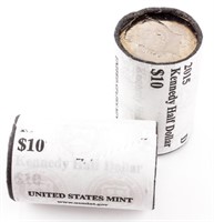 Coin 2 Original Rolls of 2015 Kennedy Half Dollars