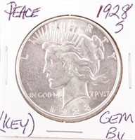 Coin 1928-S  Peace Silver Dollar Gem BU